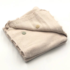 Handmade soft Baby blanket natural spotty-Blankets-Rosy Posy Petals