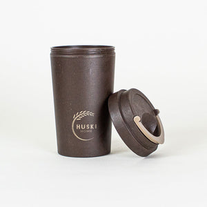 Eco-friendly coffee husk travel cup in coffee colour- 400ml