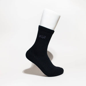 Bare Kind Bamboo Socks - Ribbed Black Panther