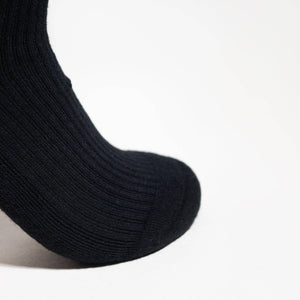 Bare Kind Bamboo Socks - Ribbed Black Panther