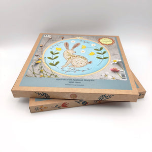 Corinne Lapierre Wild Hare Appliqué Hoop Craft Kit: English