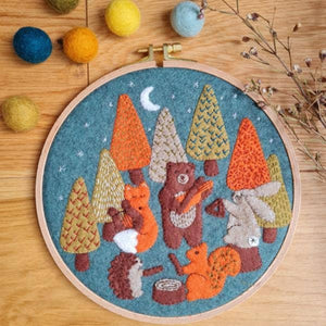 Corinne Lapierre Limited - Woodland Melody Felt Appliqué Hoop Kit