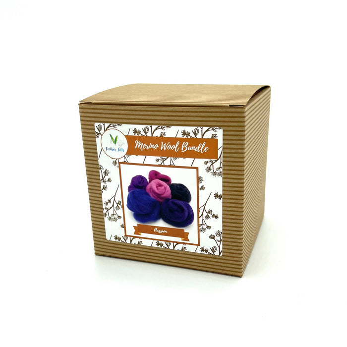 Feather Felts Wool Mix - Passion