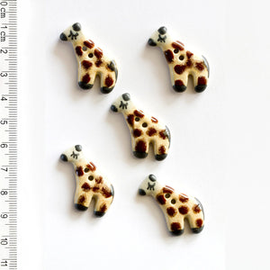 Handmade Giraffe Buttons