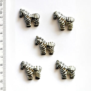 Handmade Zebra Shaped Buttons