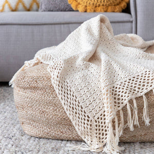 Hoooked DIY Crochet Kit - Cipressa Boho Throw Blanket