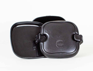 Huski Home sustainable rice husk lunchbox in obsidian