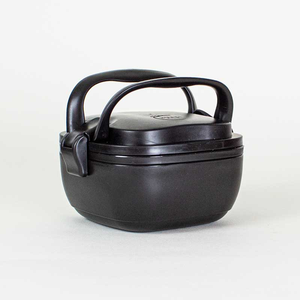 Huski Home sustainable rice husk lunchbox in obsidian