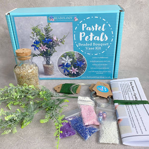 Pastel Blossom Floral Vase Craft Kit for Adults
