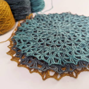 Vera Mandala Crochet hoop Kit - Turquoise