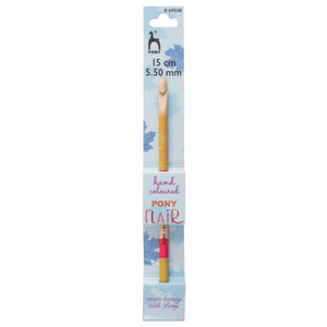 Pony Flair Hand Coloured Maple Crochet Hook - All Sizes