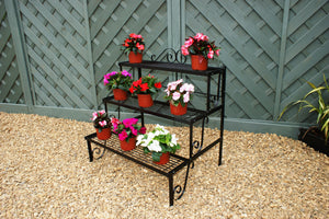 Poppyforge 3 Tier Pot Stand - Black