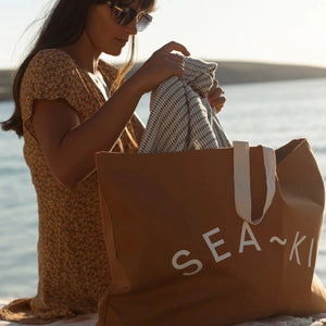 Seakind - Seakind Beach Bag Warm Sunset-Rosy Posy Petals