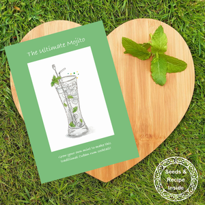 Seeds with Love - Seed & Recipe Card - Ultimate Mojito Cocktail