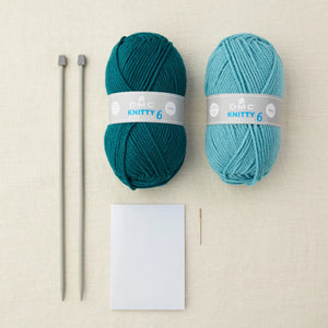 Mindful Making Serene Scarf Knitting Kit-Rosy Posy Petals