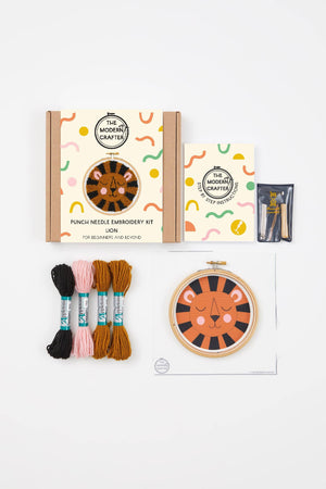 The Modern Crafter - Lion Punch Needle Kit for Beginners