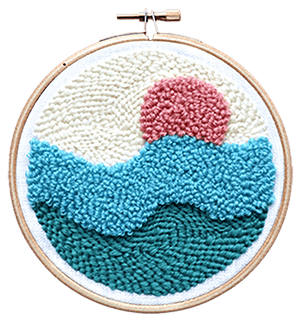 The Modern Crafter - Waves Punch Needle Kit for Beginners