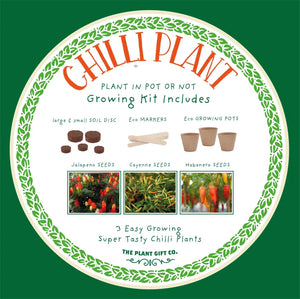 The Plant Gift Co Grow Your Own Chilli's Kit