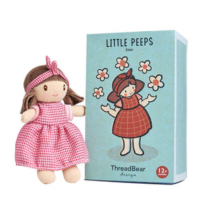 ThreadBear Design Ltd - Little Peeps Elsie Doll-Rosy Posy Petals