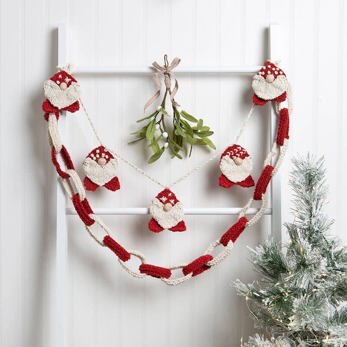 Wool Couture Company - Christmas Gonk Garland and Paper Chain Knitting Kit