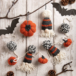 Wool Couture Company - Halloween Decorations Garland & Baubles Knitting Kit
