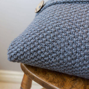 Wool Couture Company - Seed Stitch Cushion Cover Knitting Kit: Natural Cream