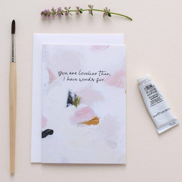 You Are Lovelier Than...Abstract Greeting Card