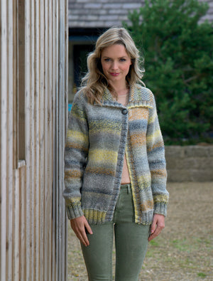 James C Brett Cardigan knitting pattern Chunky 554