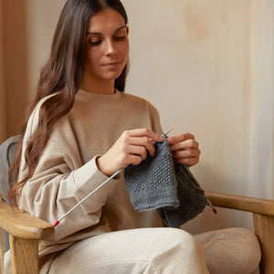 Mindful Making Meditative Cushion Knitting Kit-Rosy Posy Petals