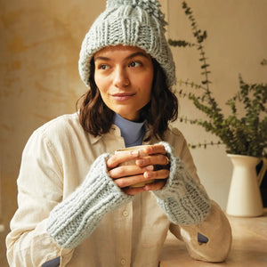 Mindful Making Rhythm Hat and gloves Knitting Kit-Rosy Posy Petals