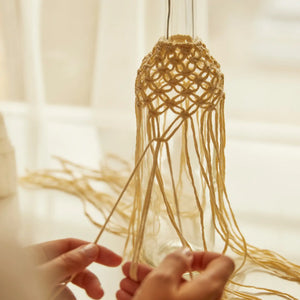 DMC Mindful Making Carefully Contained Macramé Kit-Rosy Posy Petals