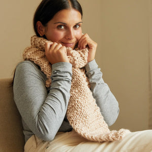 The DMC Group - Snuggle Scarf - DMC Mindful Making – Knitting Kit-Rosy Posy Petals