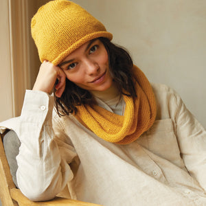 Mindful Making Together Hat & Snood Knitting Kit-Rosy Posy Petals