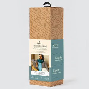 Mindful Making Serene Scarf Knitting Kit-Rosy Posy Petals