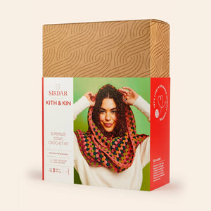 The DMC Group - Oversize Cowl – Sirdar Kith & Kin – Crochet Kit-Rosy Posy Petals