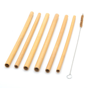 Jungle Straws - Set of 5 natural bamboo straws