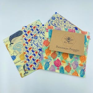 Bee Retro Beeswax Nautical Baggies - Small/sandwich