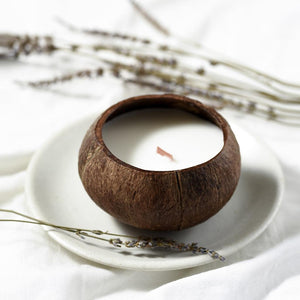 Vegan Coconut Shell Scented Candle