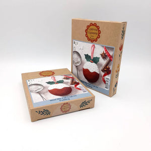 Corinne Lapierre Christmas Pudding Felt Craft Mini Kit-Rosy Posy Petals