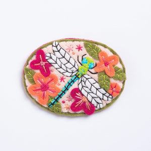 Dragonfly Brooch Felt Craft Kit-Rosy Posy Petals