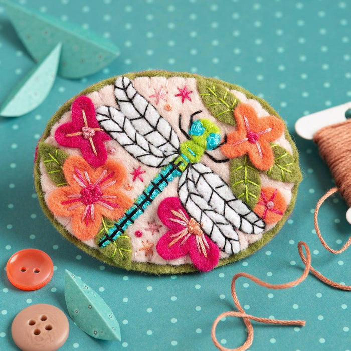 Dragonfly Brooch Felt Craft Kit