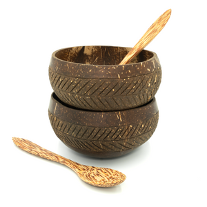 Organic Handmade Coconut Bowl Set