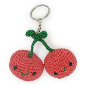 Hardicraft - DIY Crochet Kit - Cherries Bag Pendant-Rosy Posy Petals