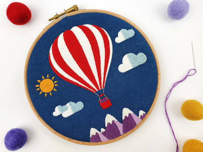 Oh Sew Bootiful Hot Air Balloon Embroidery Kit