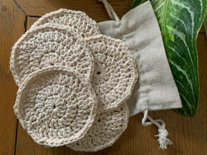 Handmade Cotton Scrubbies Set - Taupe
