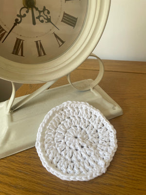 Handmade Cotton Scrubbies Set - White