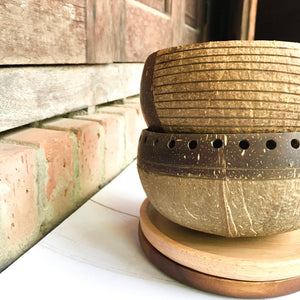 Organic Handmade Coconut Bowl Set