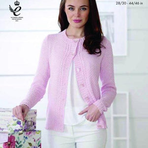 King Cole 4503 - Cardigan and Top 4ply-Knitting Patterns-Rosy Posy Petals