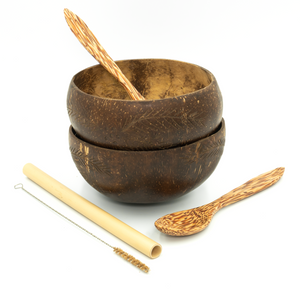 Organic Handmade Coconut Bowl Set