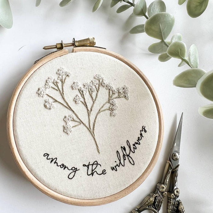 Mindful Mantra Embroidery - Among Wildflowers Embroidery Kit